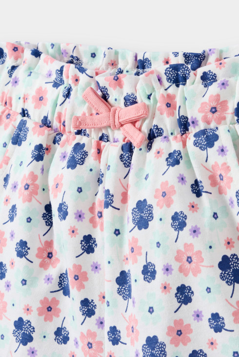 Shorts rosa geblümt Kleinkind Mädchen 2