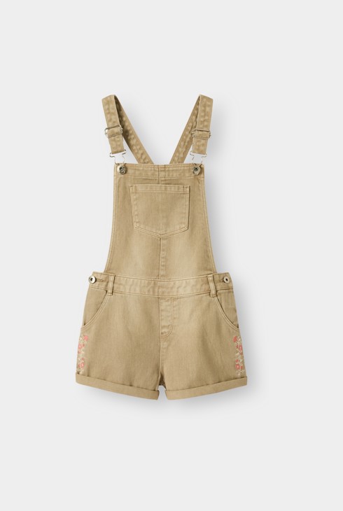 Braune Latzhose für Mädchen 2