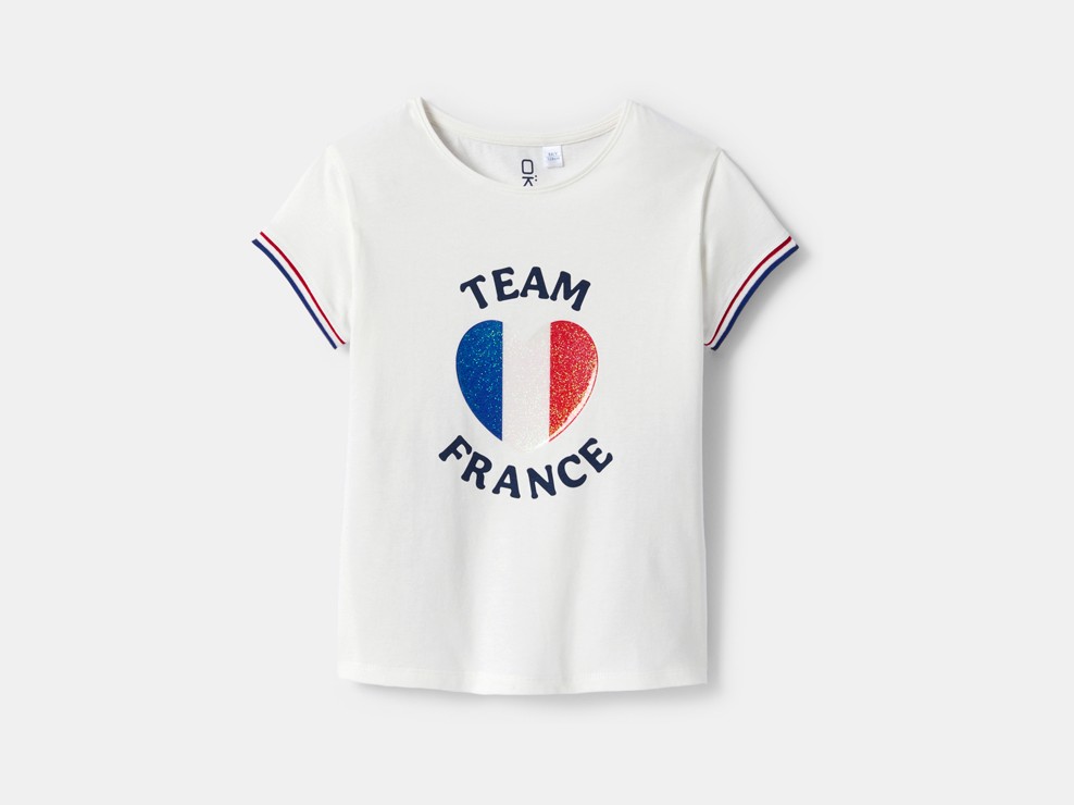 T-shirt imprimé équipe France fille 1