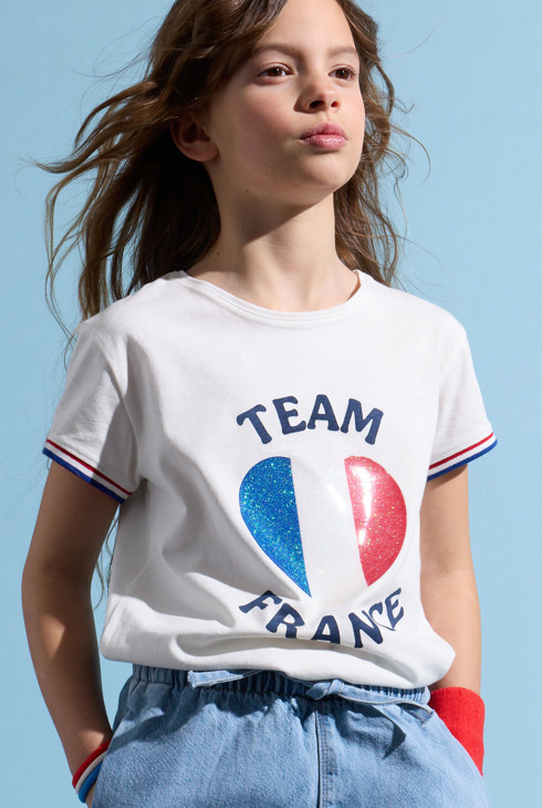 T-shirt imprimé équipe France fille 1