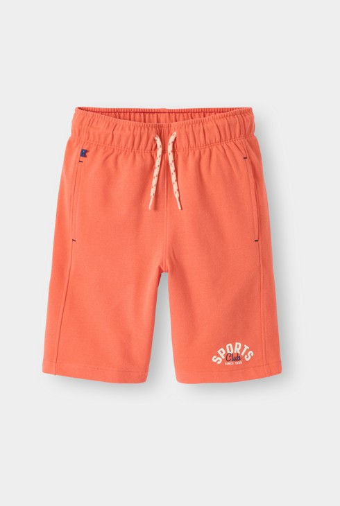 Bermudas muletón naranja niño 1