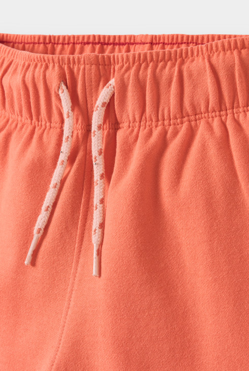 Bermudas muletón naranja niño 2