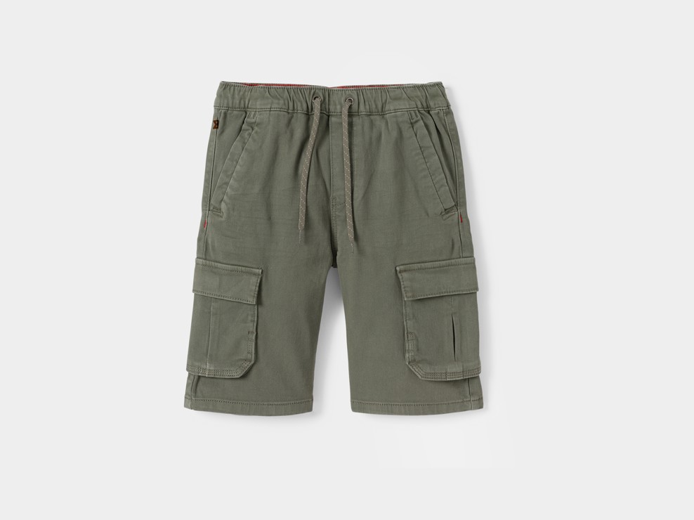 Bermuda cargo kaki garçon 1