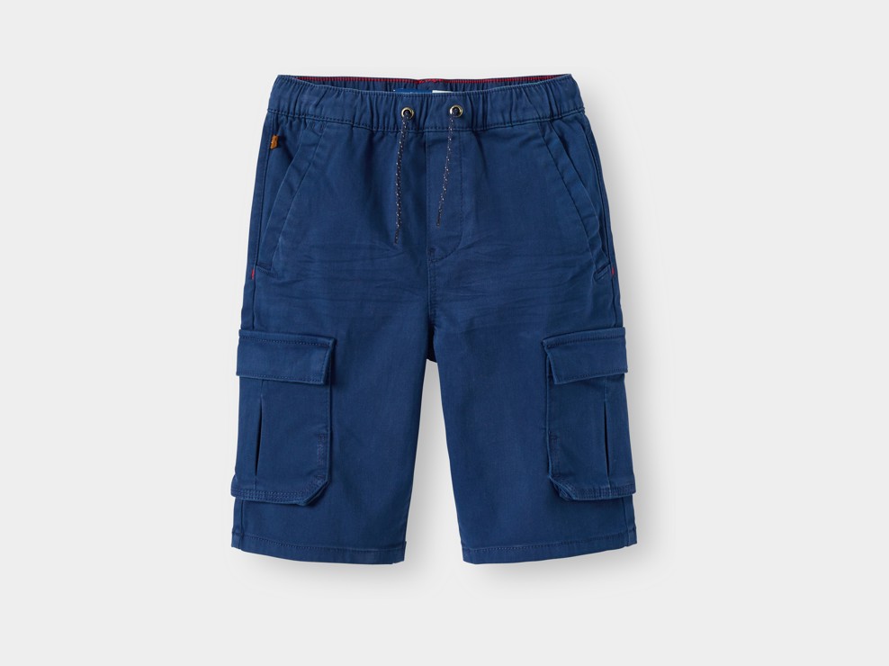 Bermuda cargo bleu garçon 1
