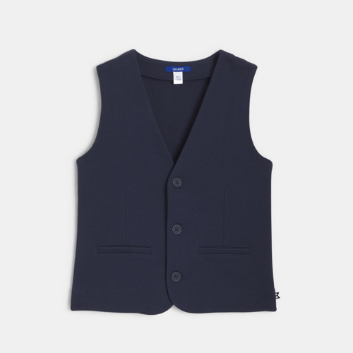 Gilet Sans Manches Bleu Garçon - Bleu Navy - 10A - OKAIDI