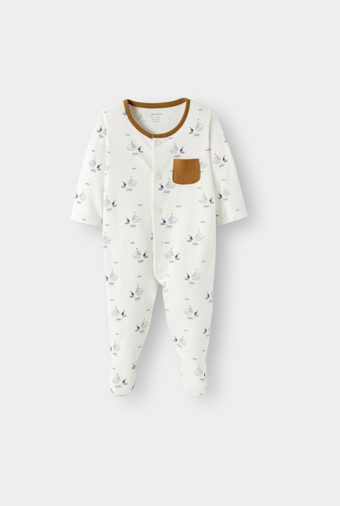 Strampler weiß ecru Kleinkind Junge 1