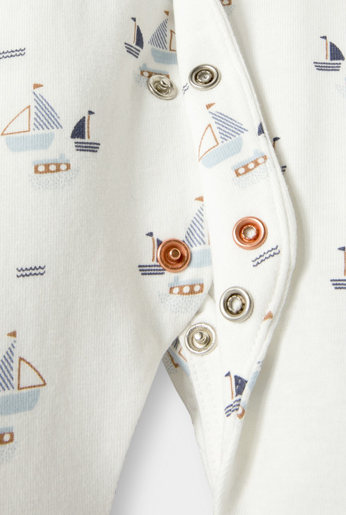 Strampler weiß ecru Kleinkind Junge 2