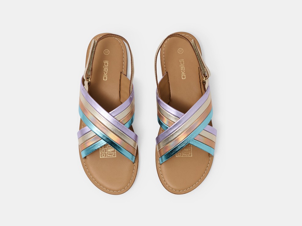 Sandales multicolores fille 2