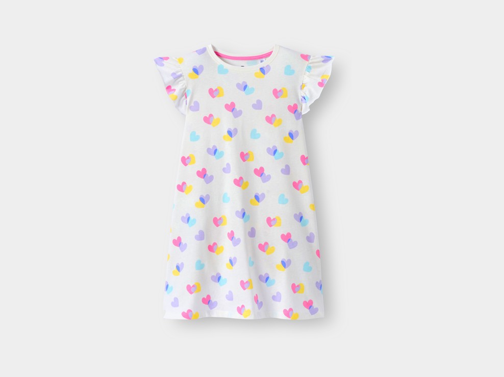 Robe de nuit imprimé multicolore fille 2