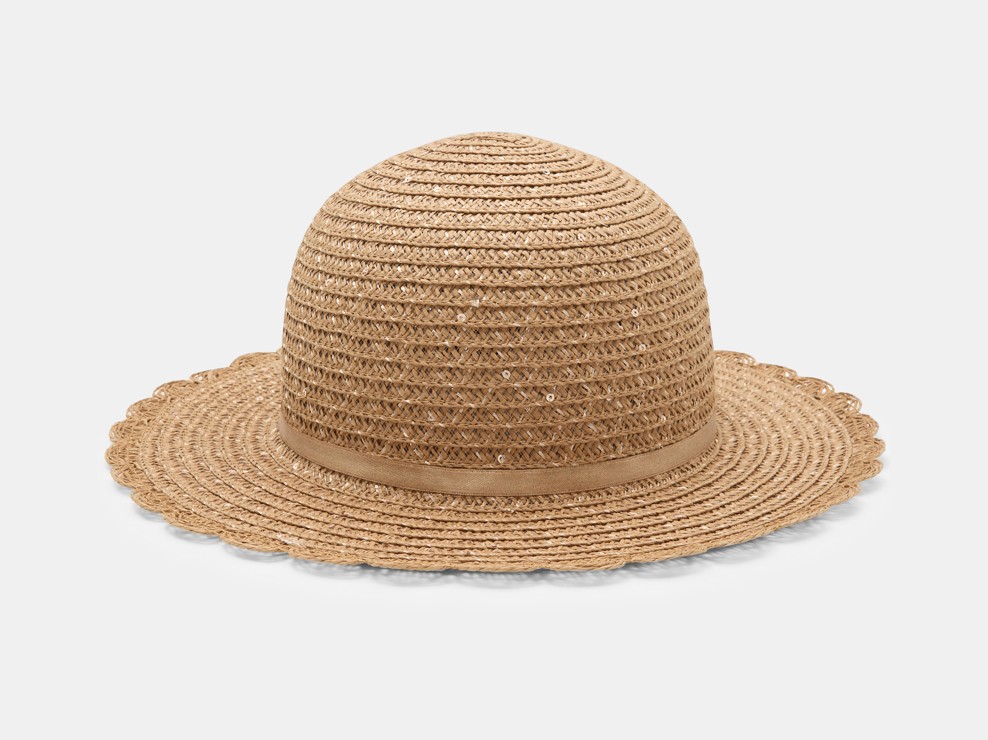 Chapeau paille beige fille 1