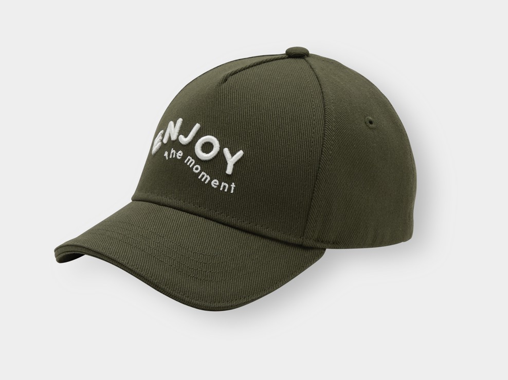 Casquette brodée vert kaki garçon 1