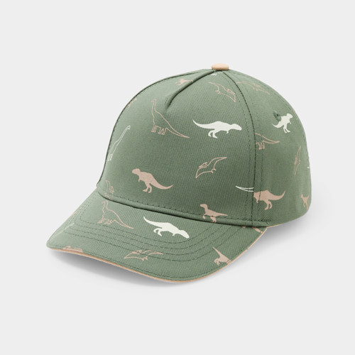 Casquette Verte Imprimée Dinosaure Garçon - Vert Avocat - 54 - OKAIDI