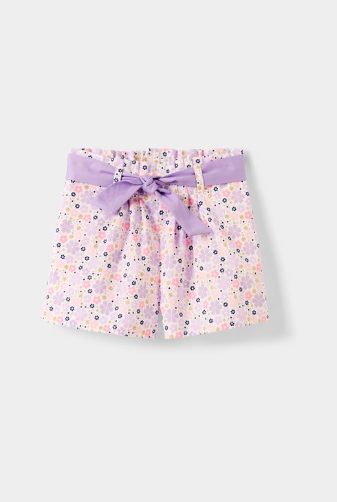 Short met bloemenprint voor meisjes 1