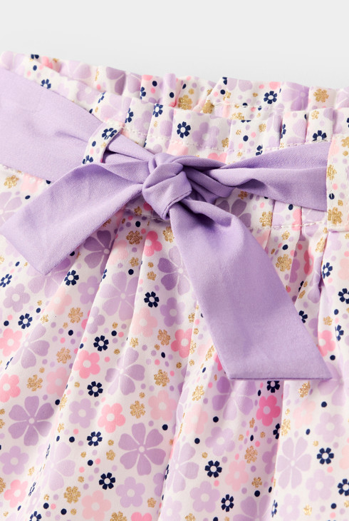 Short met bloemenprint voor meisjes 2