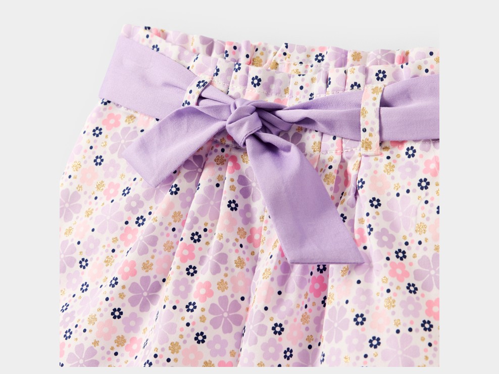 Short met bloemenprint voor meisjes 2