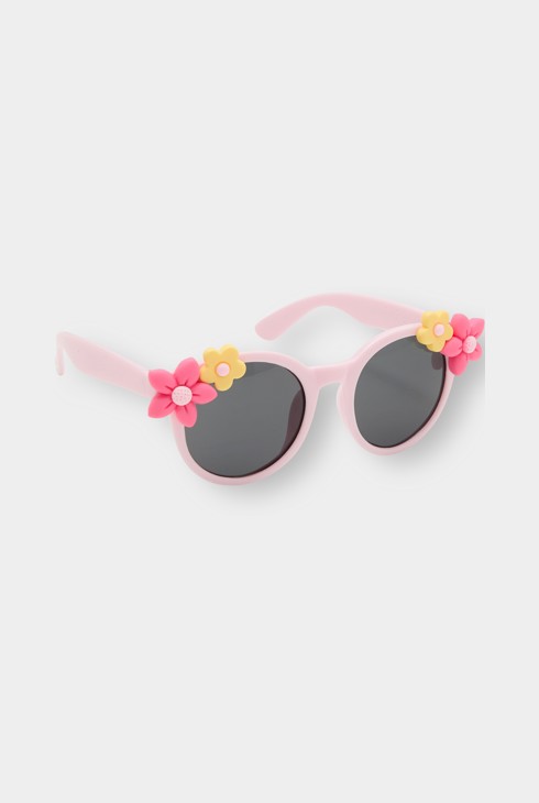 Girl's pink flower sunglasses 1