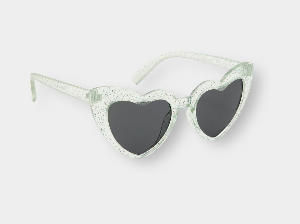 Sonnenbrille Herz grün Mädchen 1