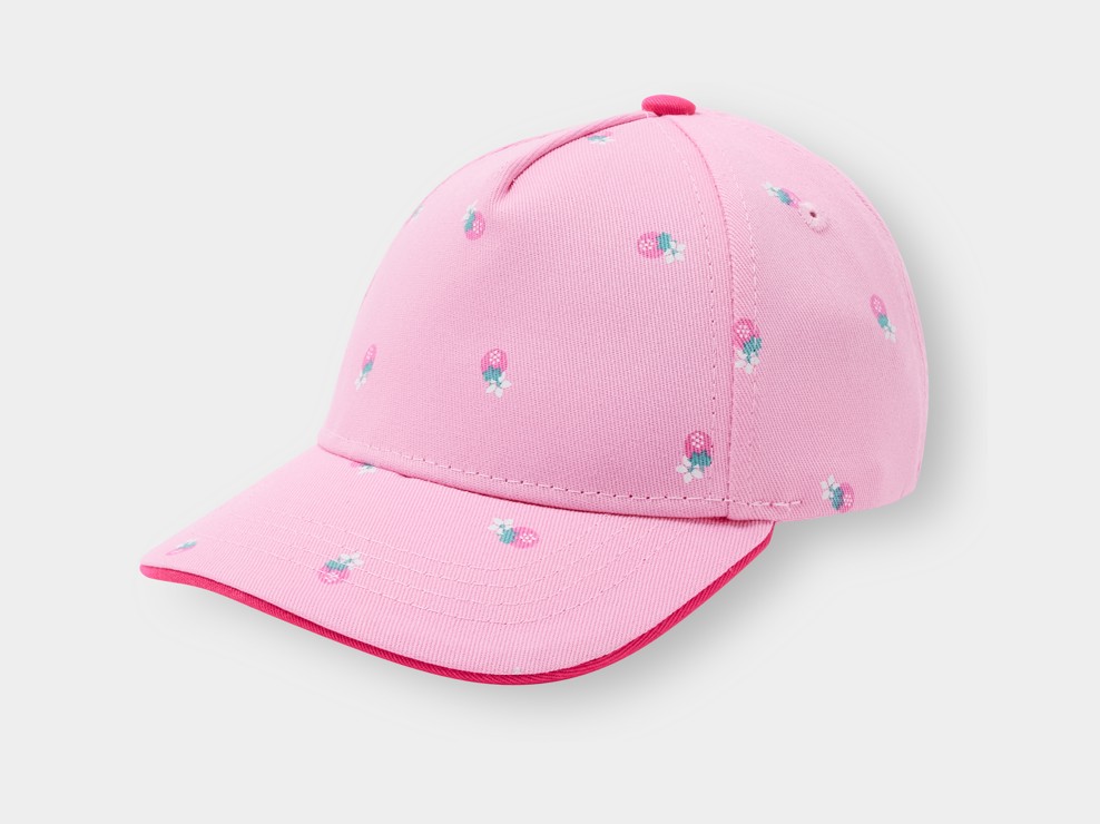 Casquette rose bébé fille 1