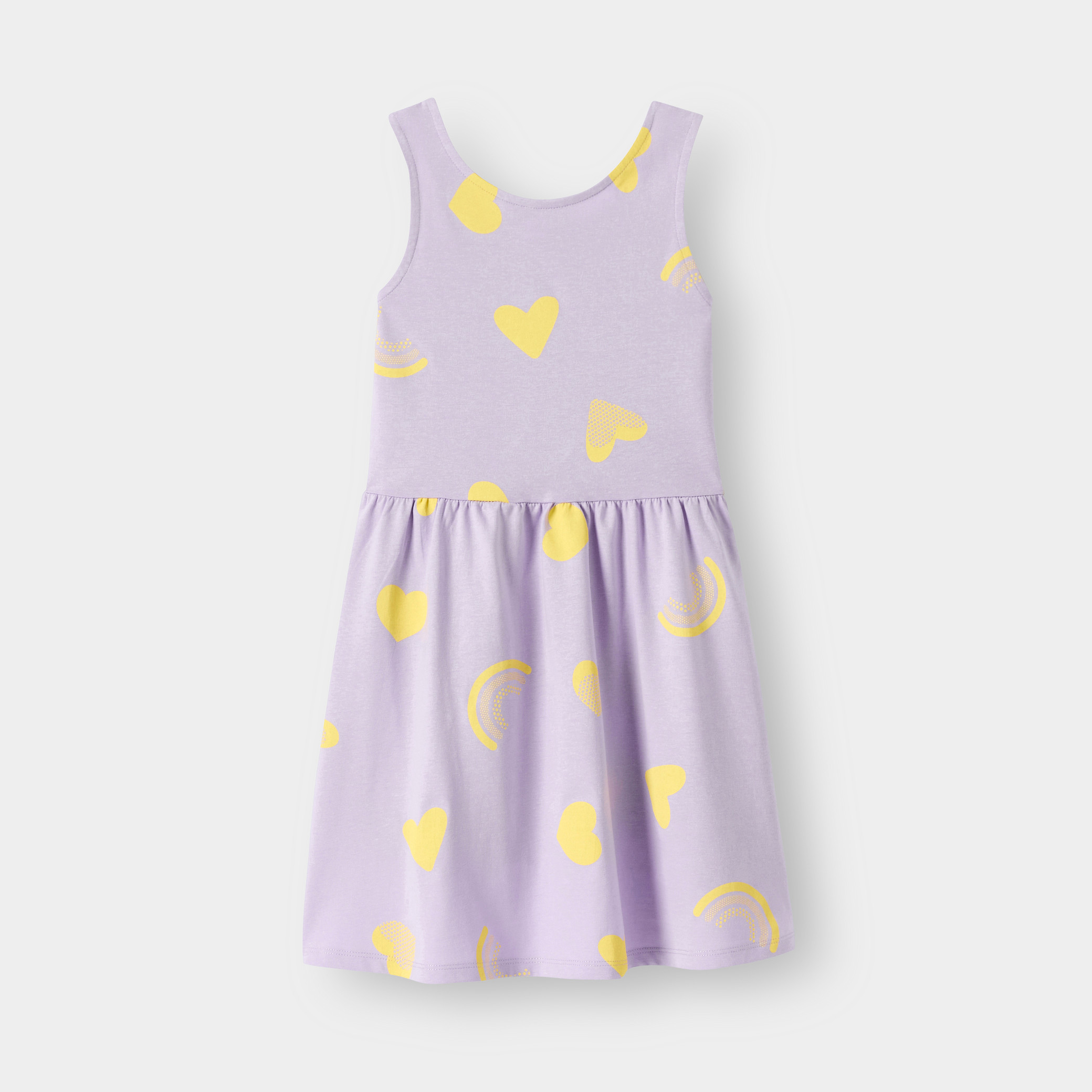 Robe imprimé violet fille - Imprimé Violet
