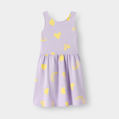 Robe Imprimé Violet Fille - Imprimé Violet - 8A - OKAIDI
