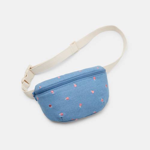 Banane Bleue Jean Fille - Denim Bleached Blue -  - OKAIDI