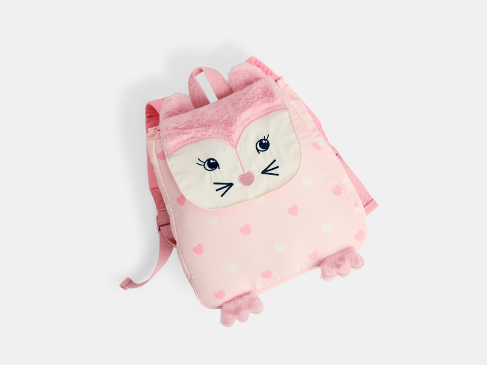 Sac à dos rose bébé fille 1