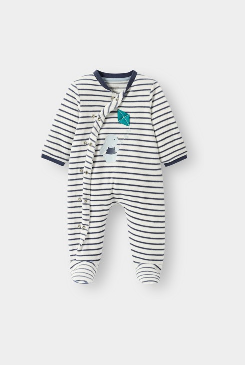 Blauw gestreepte pyjama voor jongens 2