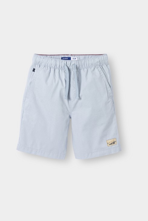 Blauwe katoenen bermuda voor jongens 1