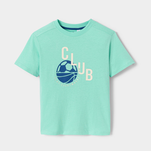 T-shirt À Motif Vert Garçon - Vert Prairie - 3A - OKAIDI