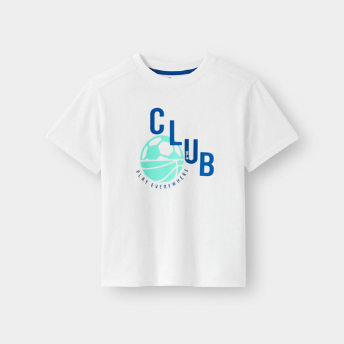 T-shirt Blanc À Motif Garçon - Blanc Meringue - 12A - OKAIDI