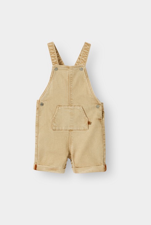 Ensemble salopette beige garçon 2