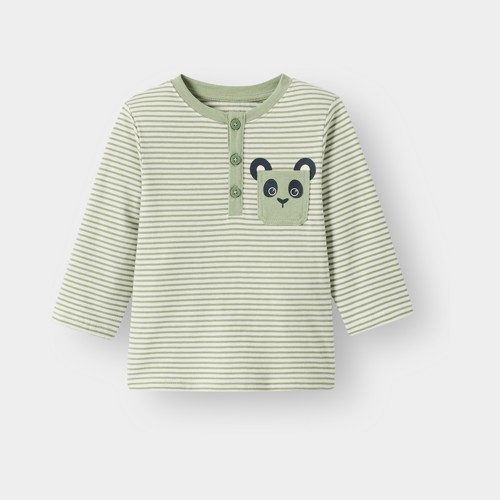 T-shirt Rayé Vert Bébé Garçon - Rayures Vert - 12M - OBAIBI