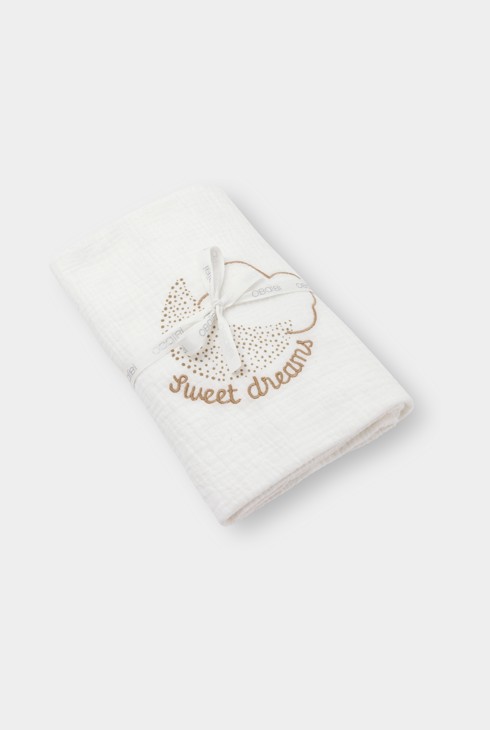 Lange blanc "Sweet dreams" bébé 1