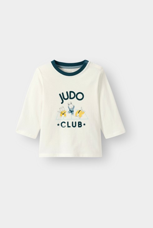 T-shirt blanc bébé garçon 1