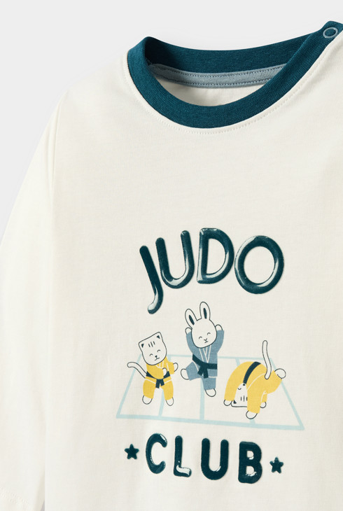 T-shirt blanc bébé garçon 2