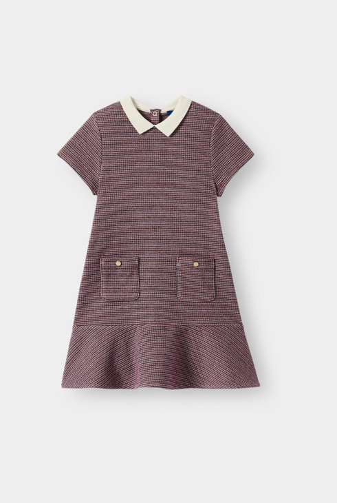 Robe pied-de-poule fille 2