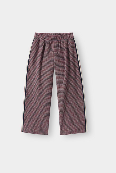Pantalon imprimé gris fille 1