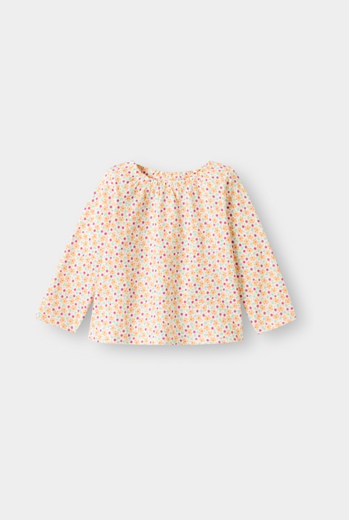 Gele bloes met vlinders voor babymeisjes 1
