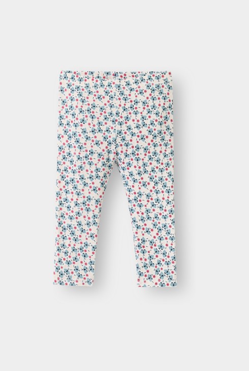 Blauwe legging met vlinders voor babymeisjes 1
