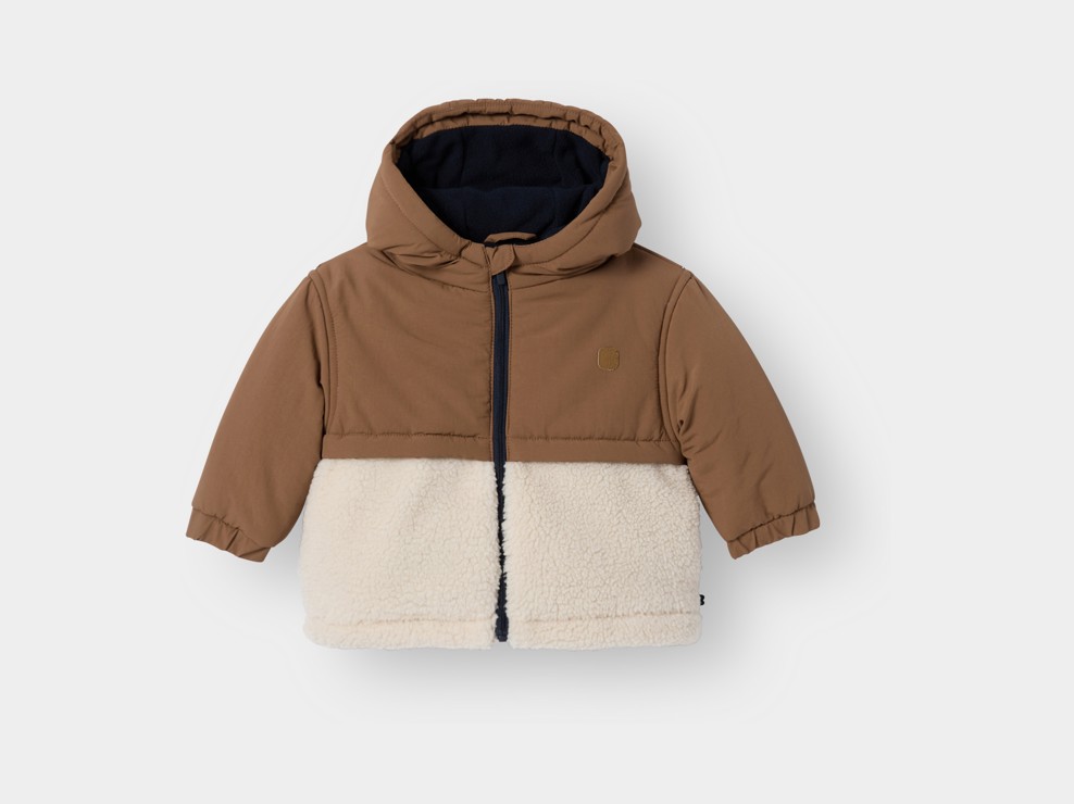 Blouson chaud marron bébé garçon 1