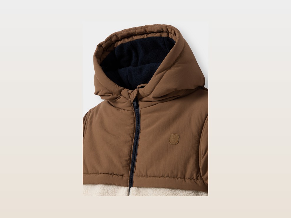 Blouson chaud marron bébé garçon 2
