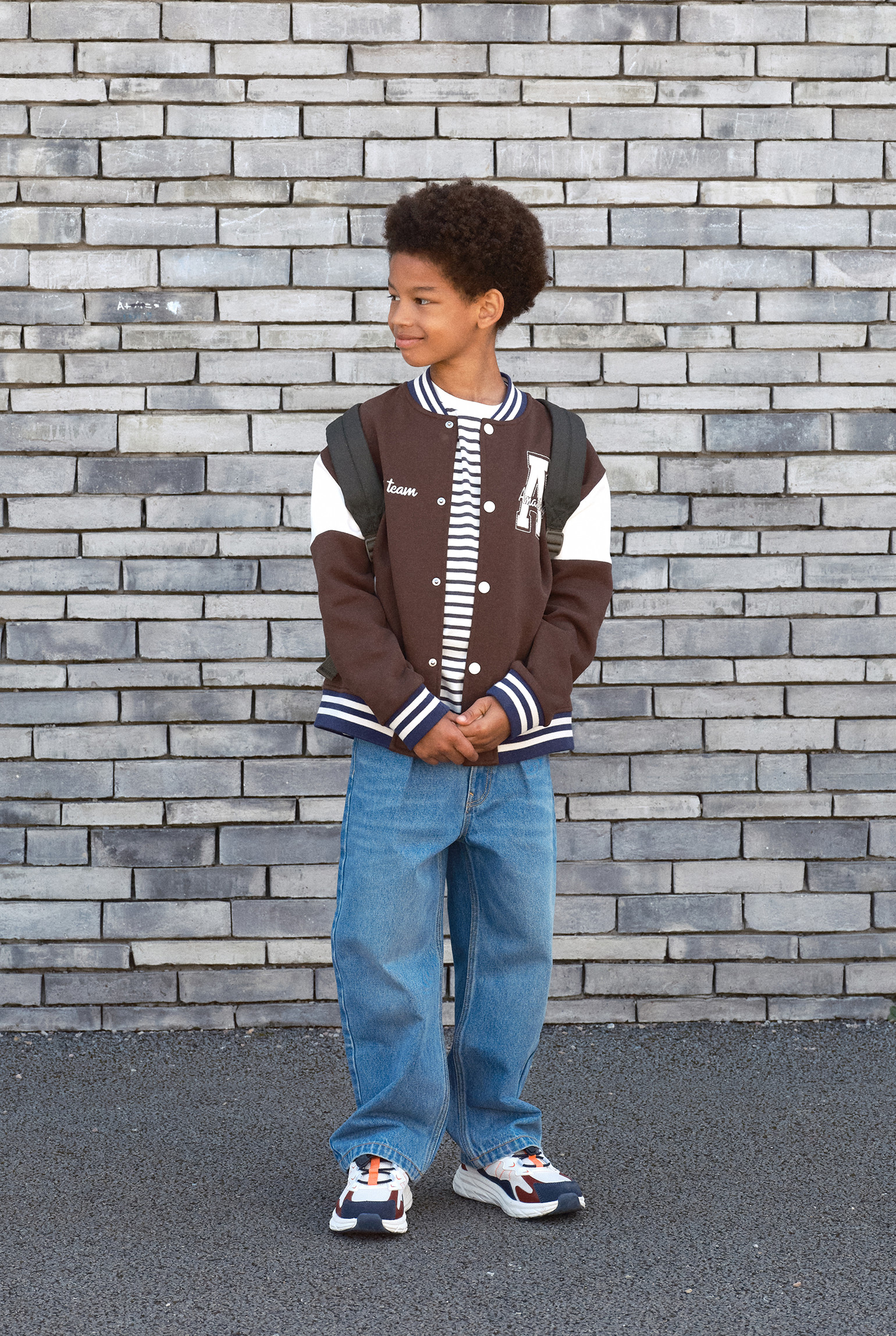 Veste teddy bleu garçon - Marron Brownie