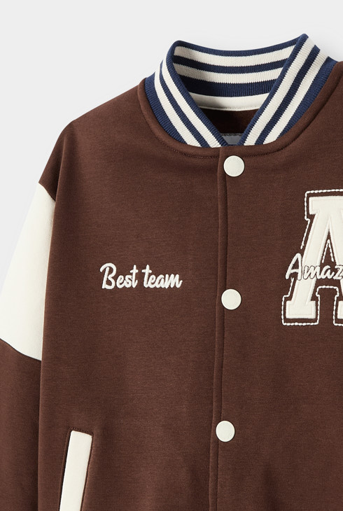 Veste teddy marron mixte