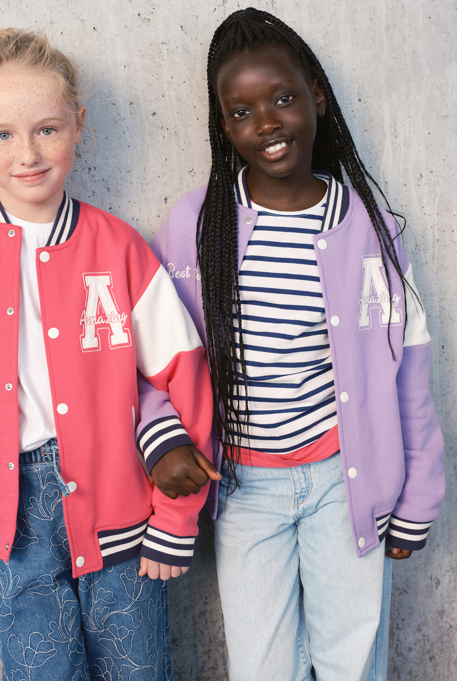 Veste teddy rose fille - Violet Orchidée