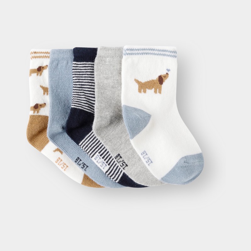 Leuke sokjes voor babyjongens (set van 5)