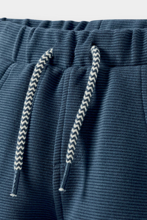 Marineblauwe joggingbroek met motief voor babyjongens 2