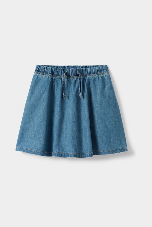 Blauwe denimrok voor meisjes 1