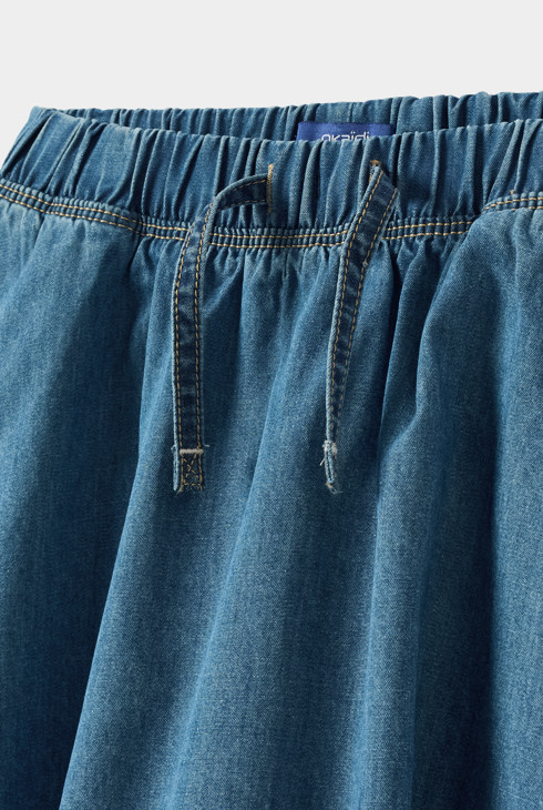 Blauwe denimrok voor meisjes 2