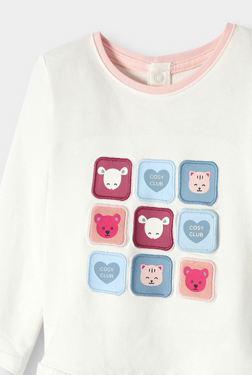 T-shirt sensoriel blanc fille 2