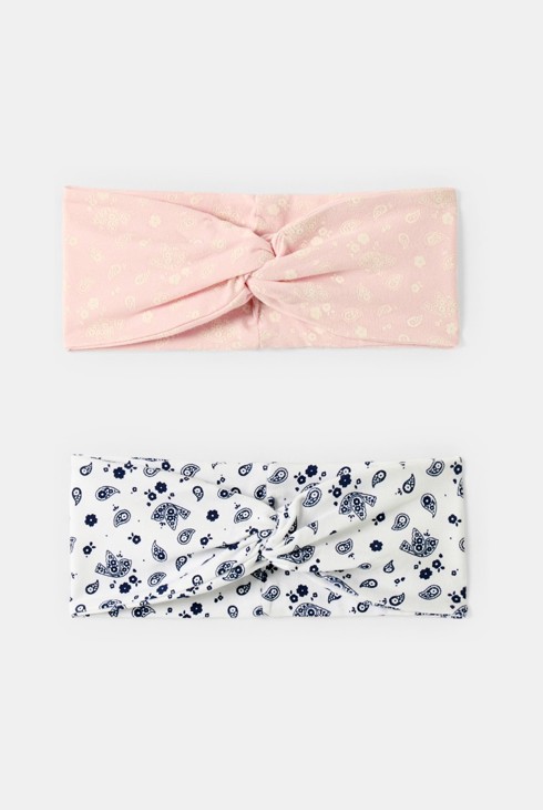 Headband imprimé cachemire bébé fille (lot de 2) 1